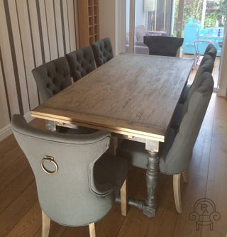 CUSTOMER FOCUS: RUSTIC OAK MEETS UPHOLSTERED CHIC