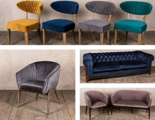 VELVET FURNITURE FOR YOUR HOME OR BUSINESS