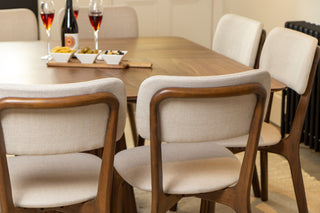 Layla Square Dining Table with 8 Layla Chairs Set