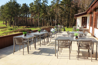 California Garden Outdoor Café Table Set with Maldives Chairs