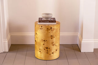 Casa Burl Wood Veneer Side Table