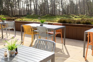 California Garden Outdoor Café Table Set with Maldives Chairs