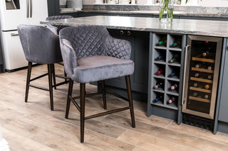 Rouen Quilted Bar Stool
