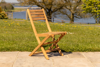 Set of 2 Meza Teak Outdoor Folding Chairs