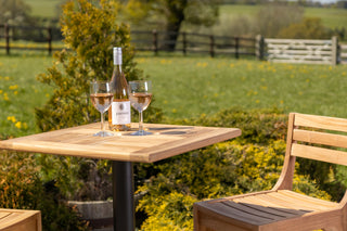 Outdoor Teak Tabletop Square Bar Table Range