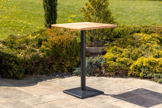 Outdoor Teak Tabletop Square Bar Table Range