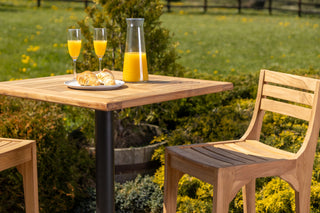 Outdoor Teak Tabletop Square Bar Table Range