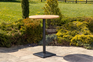 Outdoor Teak Tabletop Round Bar Table Range
