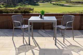 California Garden Outdoor Café Table Set with Maldives Chairs