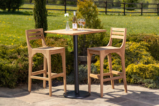 Outdoor Teak Tabletop Square Bar Table Range