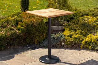 Outdoor Teak Tabletop Square Bar Table Range