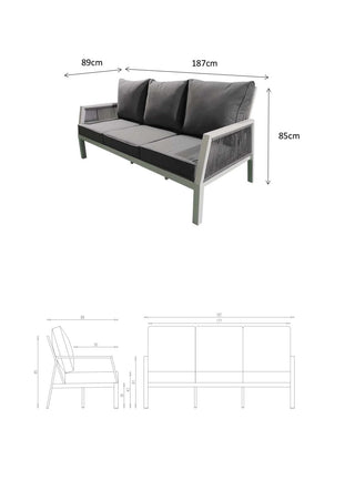 Stowe 3 Seater Sofa & Armchair Set