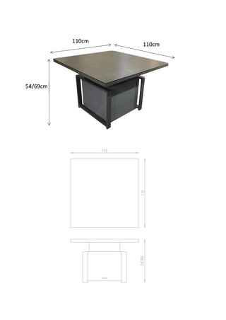 Staunton Outdoor Corner Dining Set with Adjustable Table