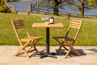 Outdoor Teak Tabletop Square Café Table Range