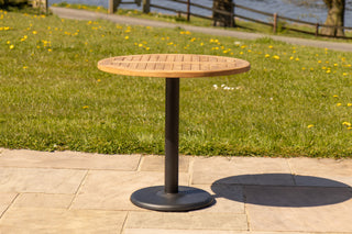 Outdoor Teak Tabletop Round Café Table Range