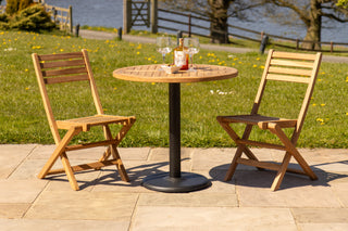 Outdoor Teak Tabletop Round Café Table Range