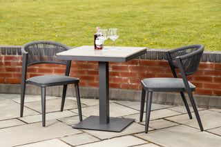 Milan Aluminium Rope Back Stacking Garden Chair