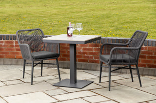 Monza Aluminium Rope Back Stacking Garden Chair
