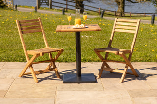 Outdoor Teak Tabletop Square Café Table Range