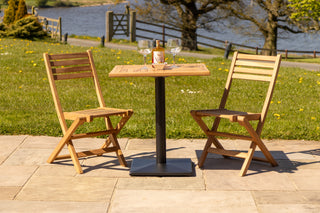 Outdoor Teak Tabletop Square Café Table Range
