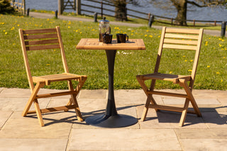 Outdoor Teak Tabletop Square Café Table Range