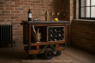 vintage drinks trolley illustrative image