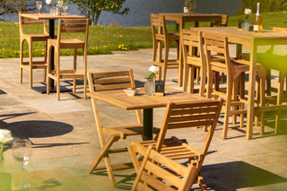 Teak Folding Outdoor Café Table