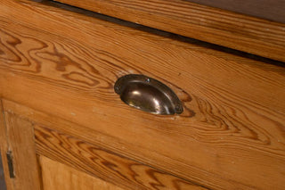 Antique Pine Pantry Cupboard - Drawer Handle