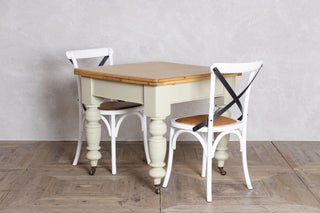 Antique Extending Dining Table with Bentwood Chairs