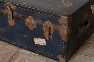 German Vintage Trunk Coffee Table - Close up