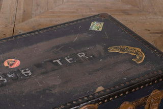 German Vintage Trunk Coffee Table - Top