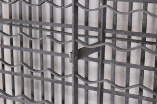 Vintage Galvanised Wine Rack Close Up