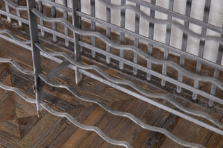 Vintage Galvanised Wine Rack Close Up