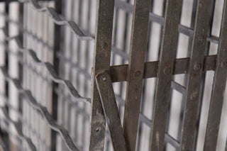 Vintage Galvanised Wine Rack Close Up