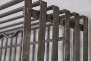 Vintage Galvanised Wine Rack Close Up
