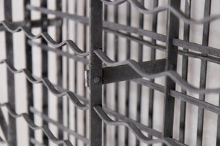 Vintage Galvanised Wine Rack Close Up