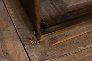 close-up-of-metal-shelves