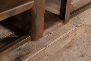 close-up-of-metal-shelves
