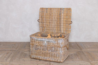 vintage-1930's wicker laundry basket