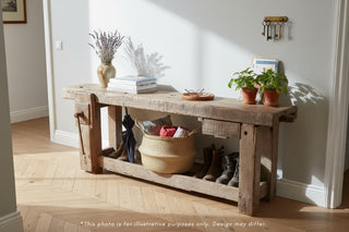 Vintage Victorian Carpenter's Bench Console Table