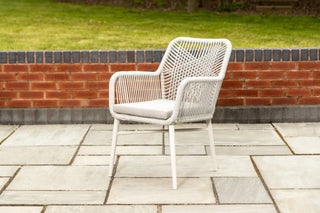 Milan Star Base Table with 4 Monza Chairs Outdoor Set