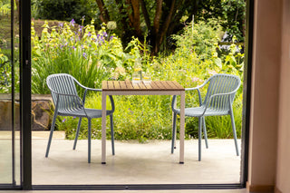 California Garden Outdoor Ochre Café Table Set with California Chairs