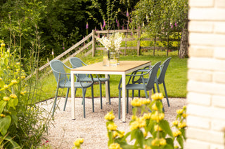 California Garden Outdoor Ochre Café Table Set with California Chairs