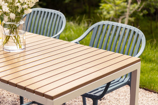 California Garden Outdoor Ochre Café Table Set with California Chairs