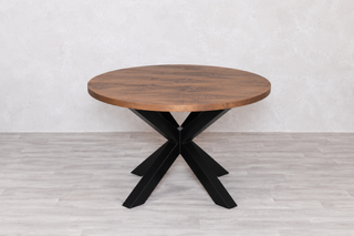 Oversized Industrial Round Dining Table