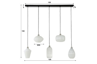 Aurora White Hanging Pendant Light