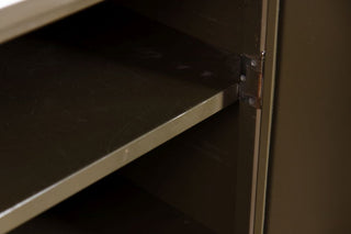 green-steel-shelf-close-up