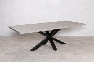 Oversized Industrial Star Base Dining Table
