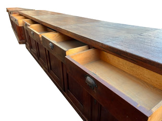 Large Vintage Wooden Bar Counter