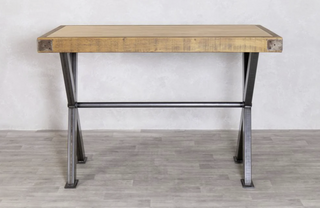 Butchers Block X-Frame Poseur Table